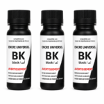 3 bouteilles encre noire