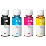 Pack 4 bouteilles encre GT51/52 compatible