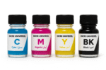 Pack 4 Bouteilles 30ml Encre Universel + 4 seringues et gants