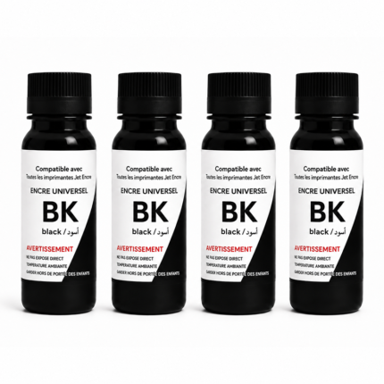4 bouteilles encre universel pour imprimante canon hp