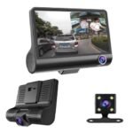 Dashcam 3 objectifs DVR de voiture Full HD 1080P